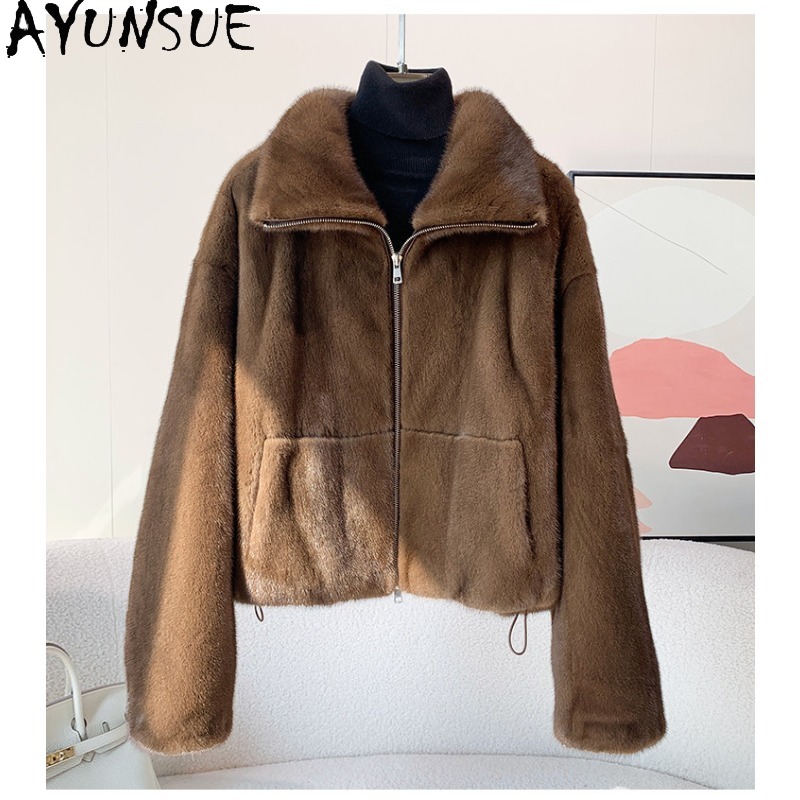 Winter Clothing Label - AYUNSUE Purple Label Velvet Whole Mink