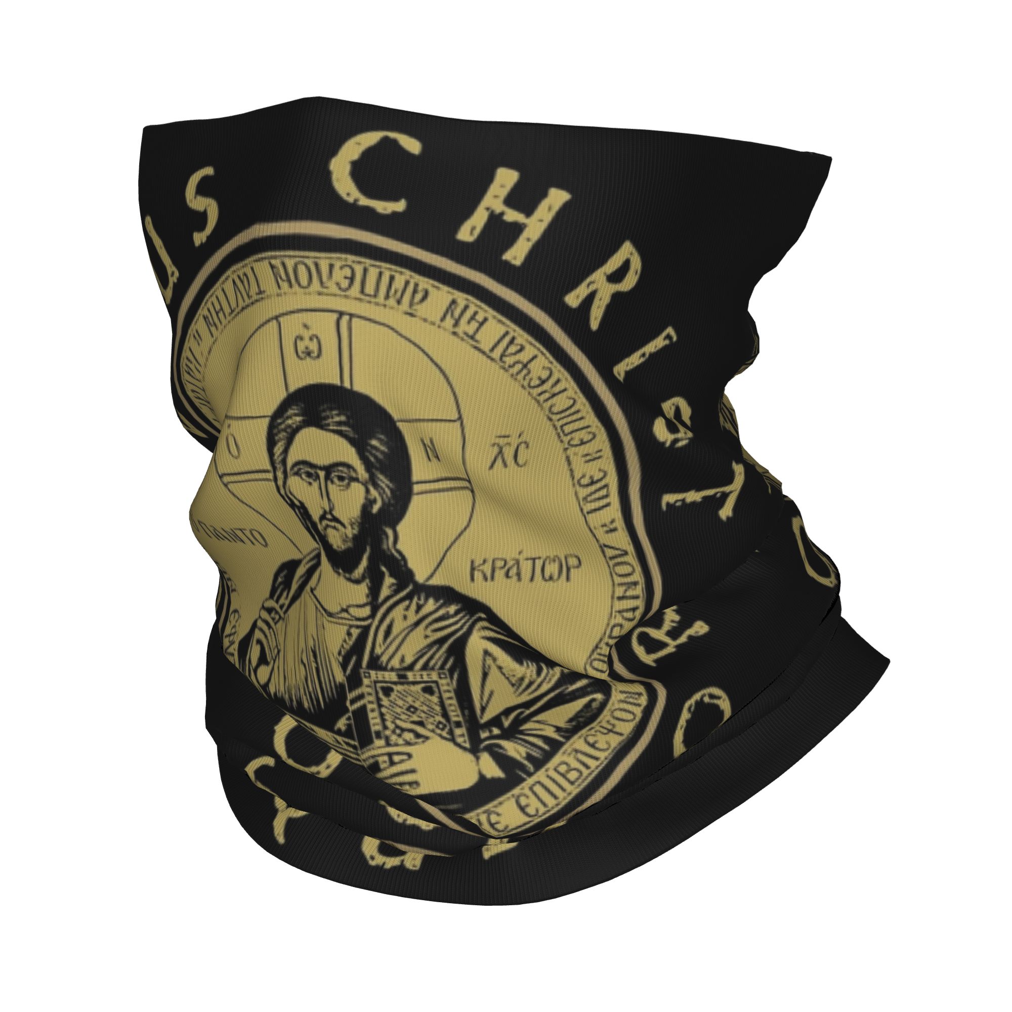 Wool Balaclava Knit - Jesus Christ Orthodox Bandana Neck Cover