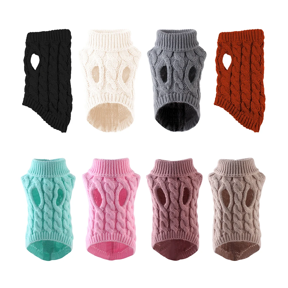 Winter Clothing Trends 2026 - 2026 Turtleneck Knitted Pet Sweater Winter