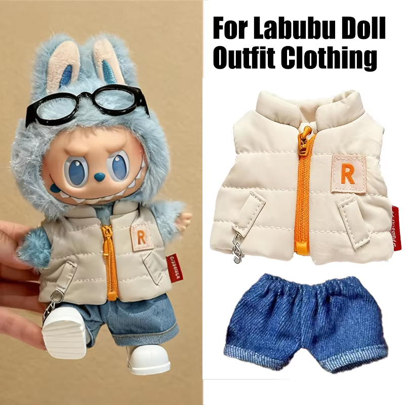 Winter Clothing Color - For 15 17cm Labubu Doll Solid