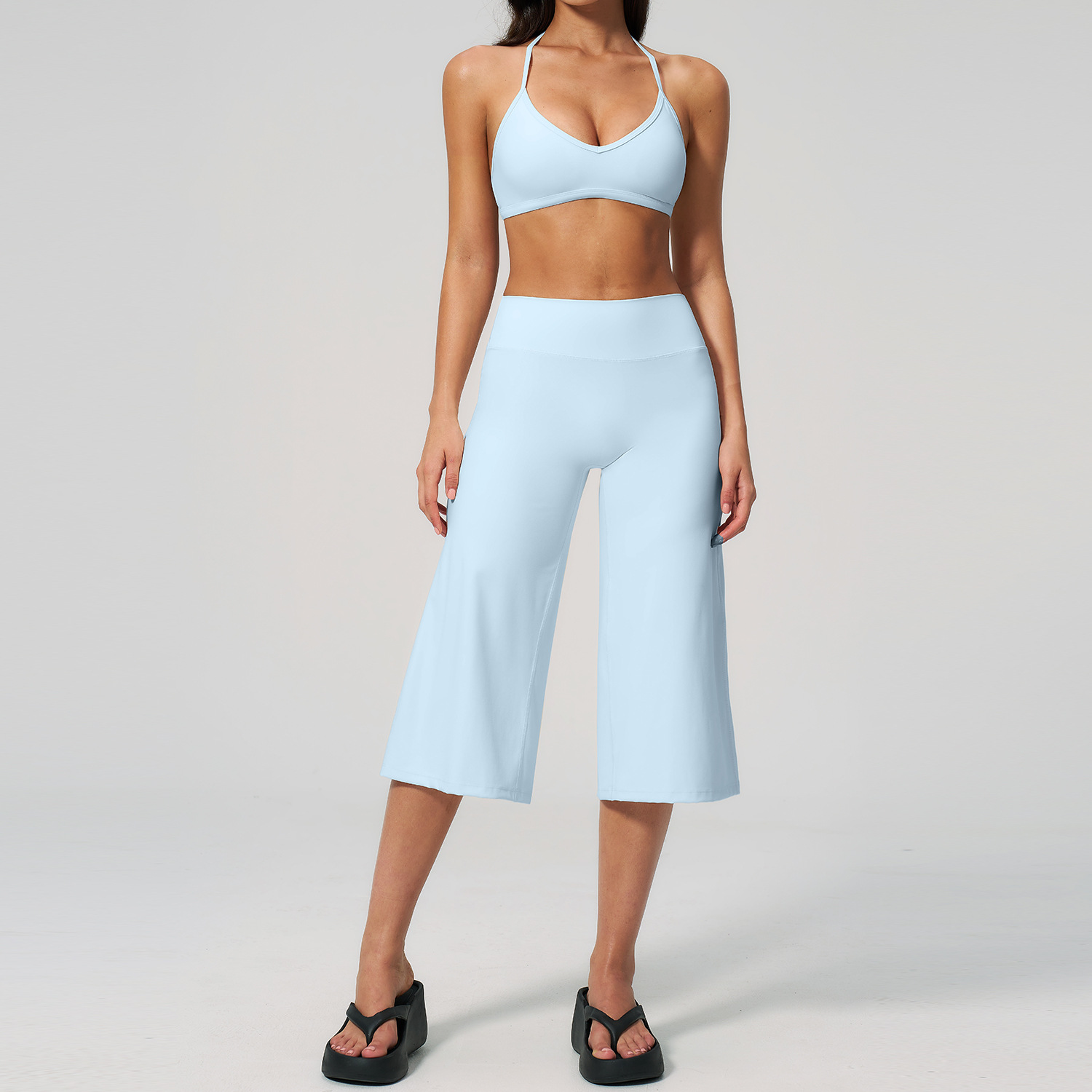 Winter Clothing Logos - Capri Pants Set 2PCS Sports Bra