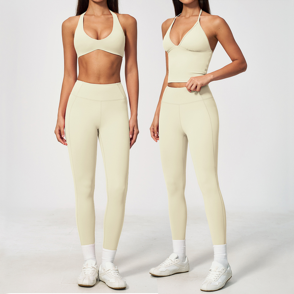 Winter Clothing Logos - Women 2PCS Yoga Set 3/4 Sleeves