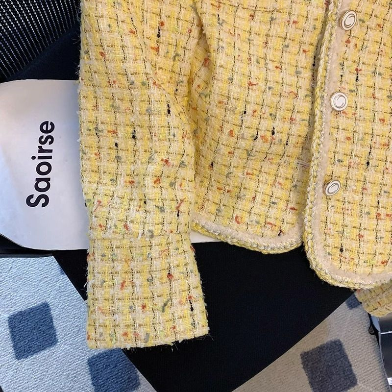 Women Jacket Spring Autumn New - Yellow Winter Clothing recension och pris