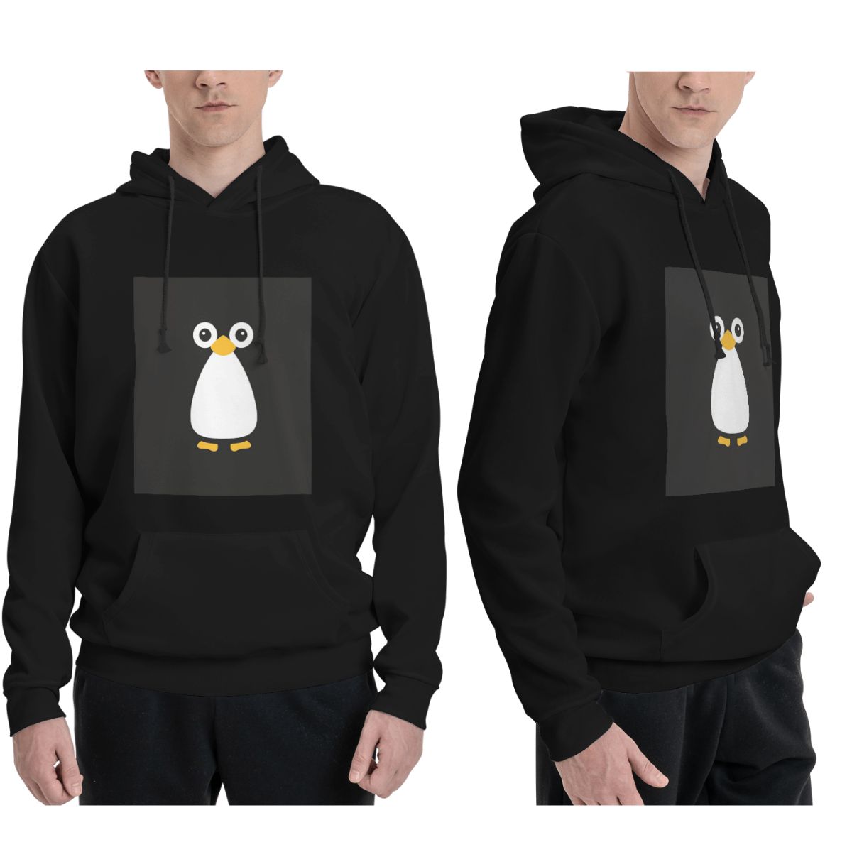 Cute Vector Penguin Hoodies Me - Winter Clothing Vector recension och pris