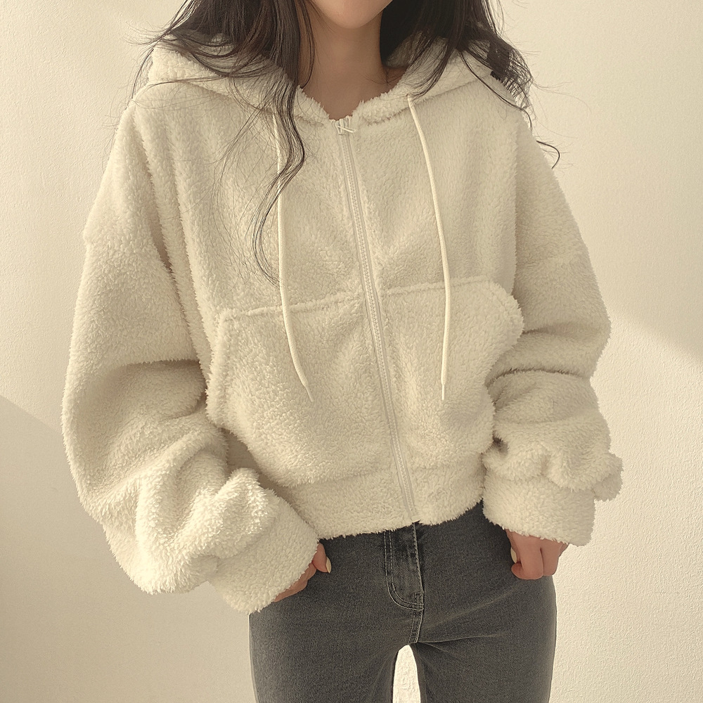 Lamb Wool Sweatshirt Women's 2 - Winter Clothes Shop recension och pris