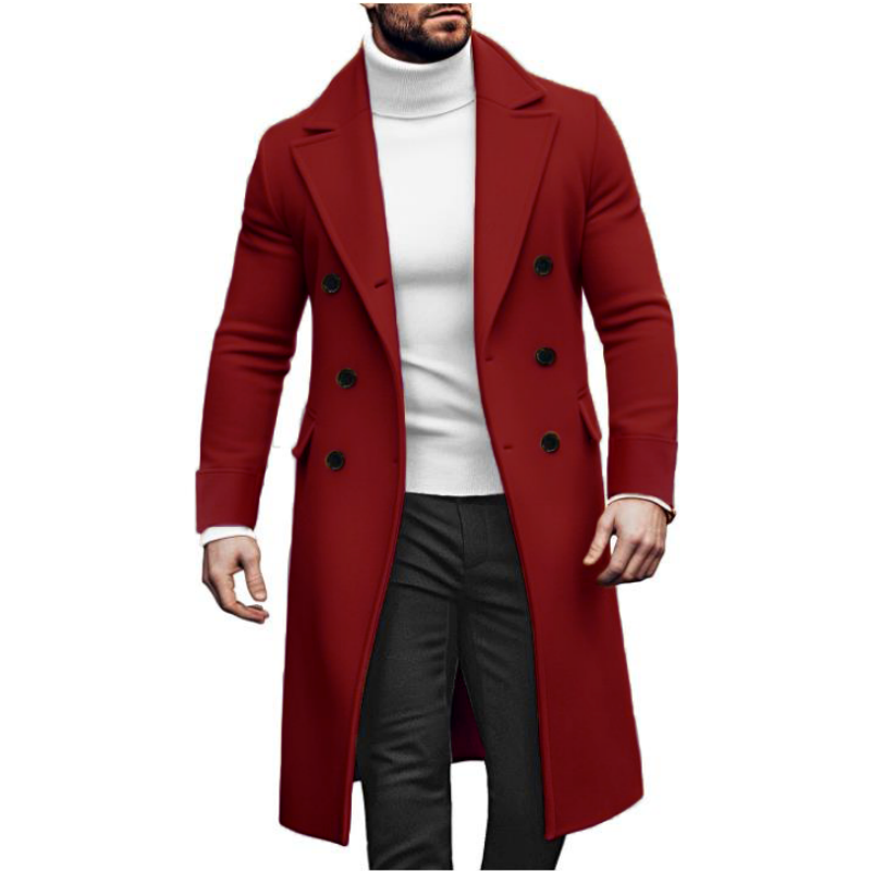 Men Long Double-breasted Coat  - Winter Clothing Types recension och pris