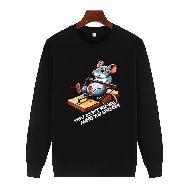 Funny Mouse Printed Sweater Wh - Winter Clothes Shop recension och pris