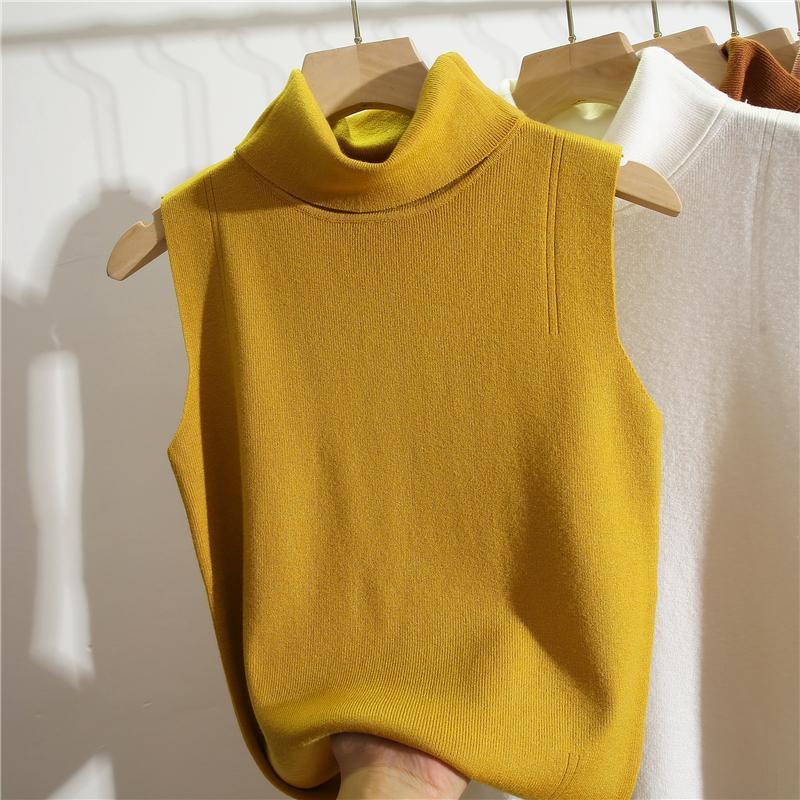 Turtleneck Sleeveless Slim Fit - Winter Clothing Essential recension och pris