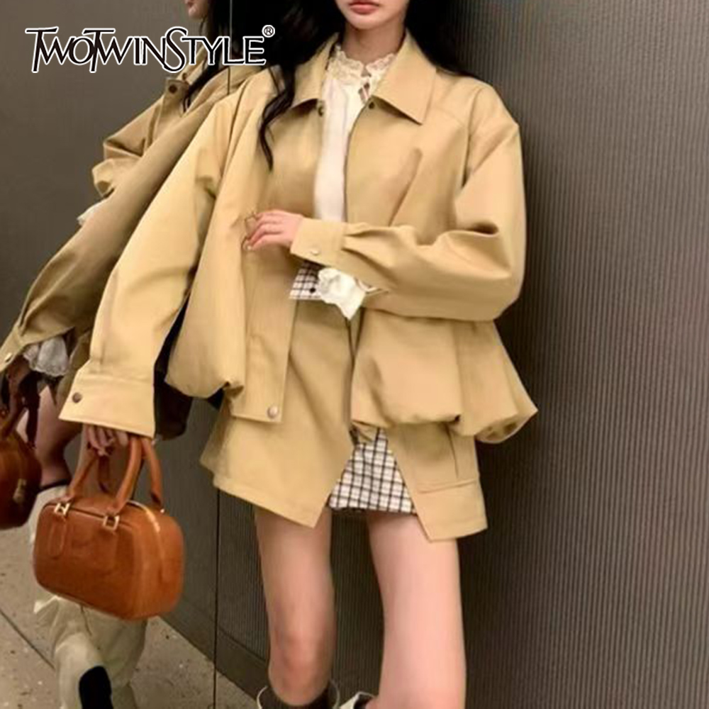 TWOTWINSTYLE Khakl Spliced Poc - Winter Clothing Color recension och pris