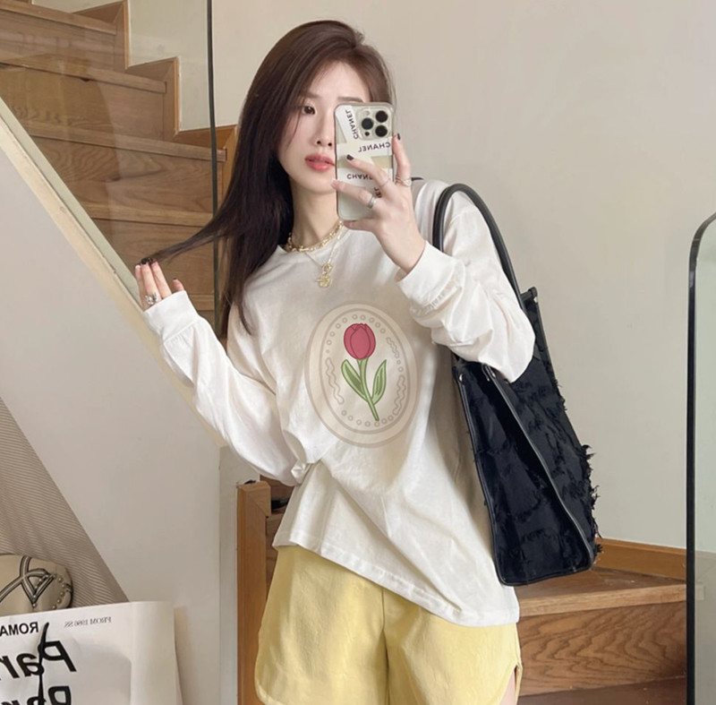 Women'S Sweat-Shirts Vintage C - Yellow Winter Clothing recension och pris