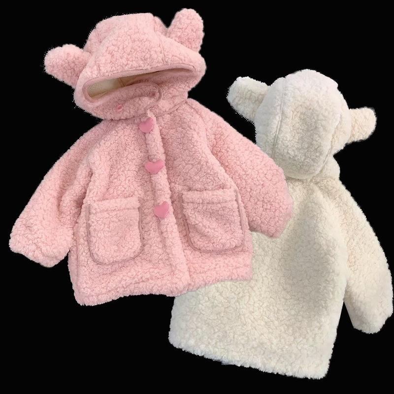 Thickened Fleece Girls Coats C - Winter Clothing Activities For Toddlers recension och pris