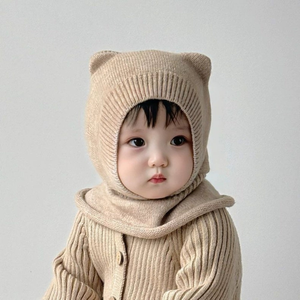 New Warm Woolen Baby Balaclava - Wool Balaclava Knit recension och pris