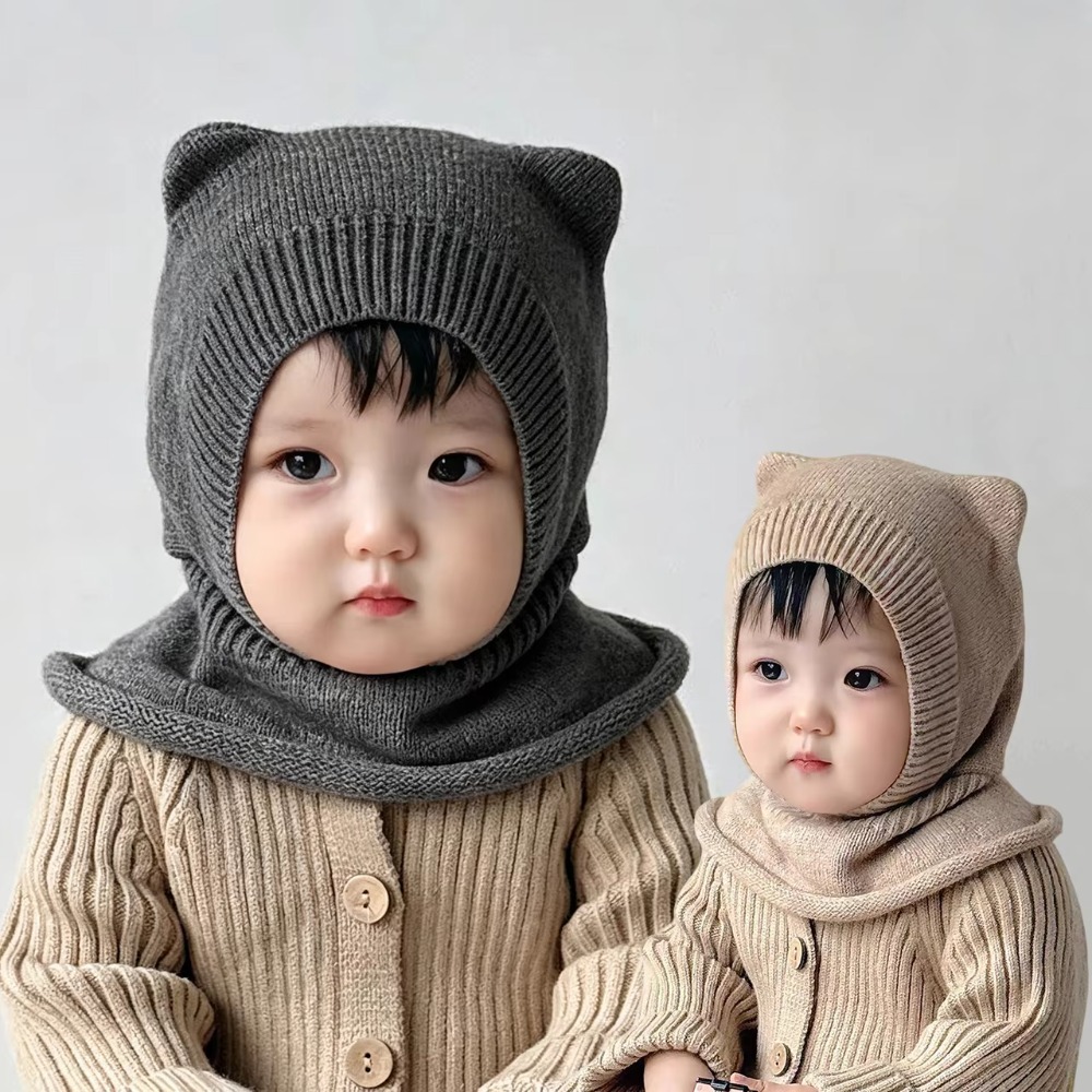 New Warm Woolen Baby Balaclava - Wool Balaclava Knit recension och pris