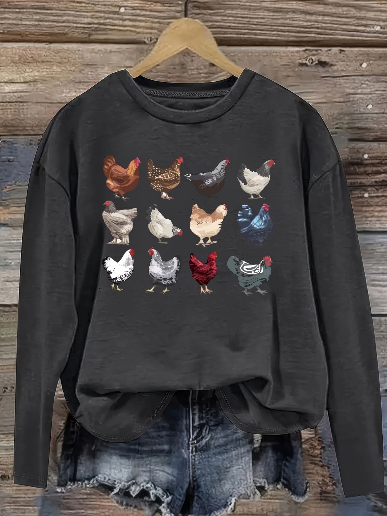 Women's Casual Long Sleeve Cre - Winter Clothing Color recension och pris