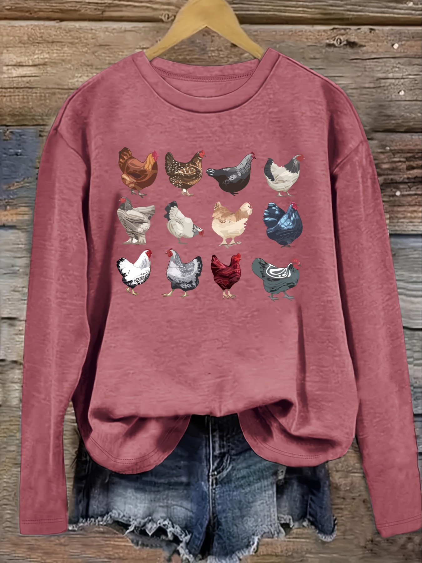 Women's Casual Long Sleeve Cre - Winter Clothing Color recension och pris