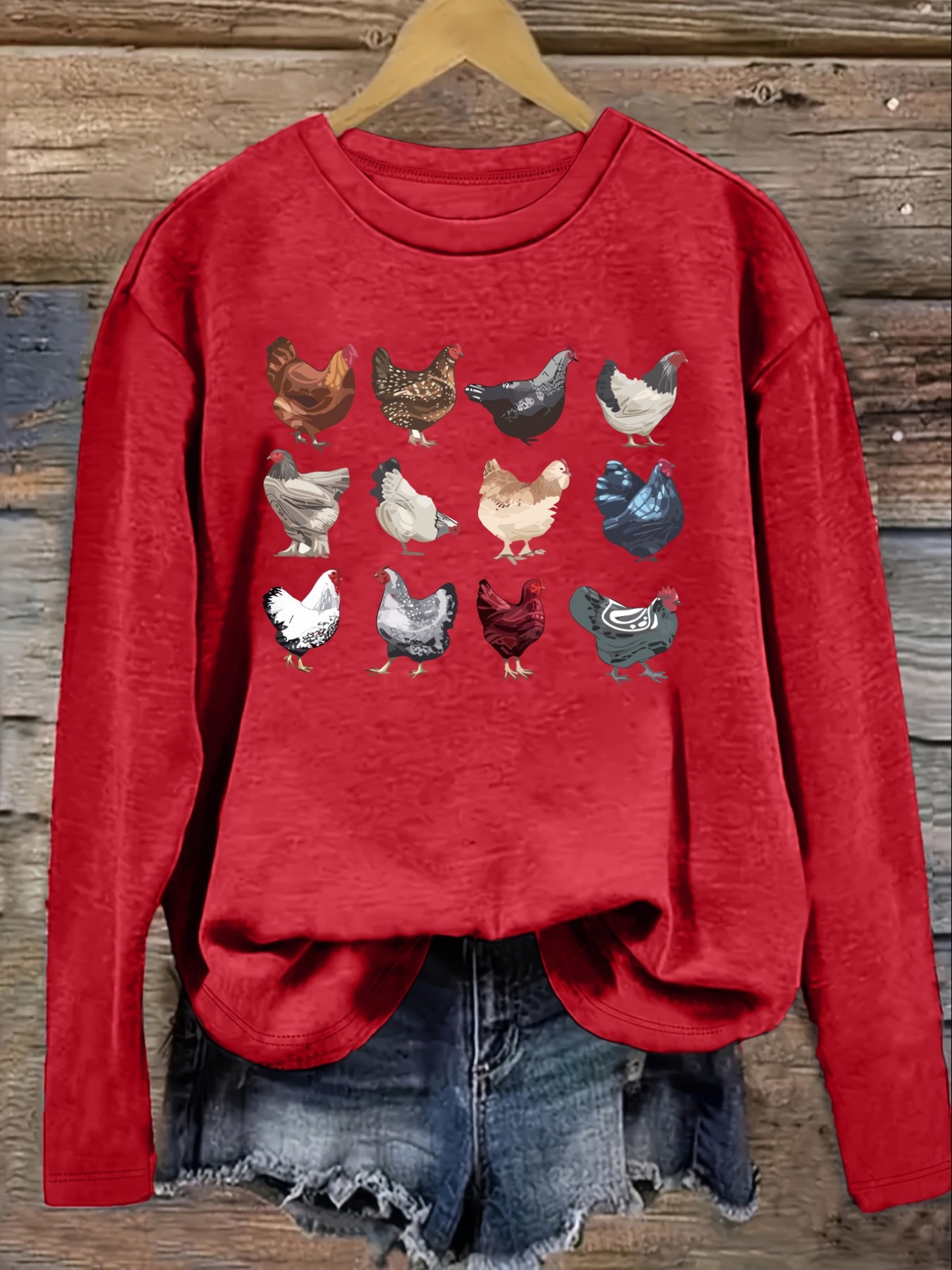 Women's Casual Long Sleeve Cre - Winter Clothing Color recension och pris