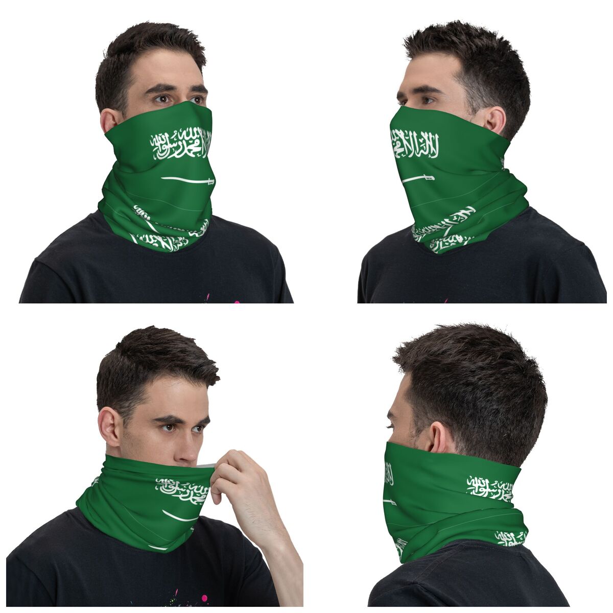 Saudi Arabia Flag Bandana Neck - Wool Balaclava Knit recension och pris