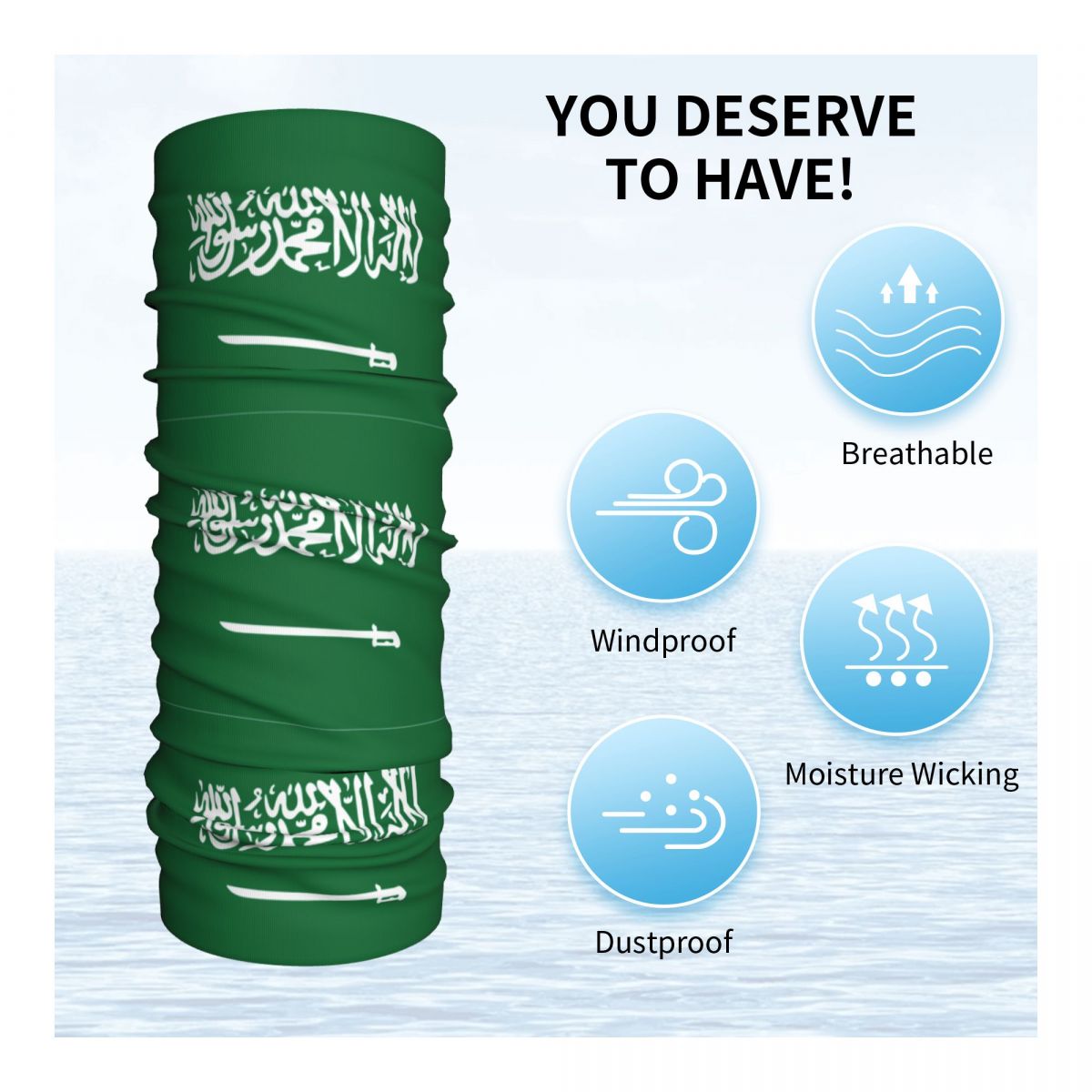 Saudi Arabia Flag Bandana Neck - Wool Balaclava Knit recension och pris