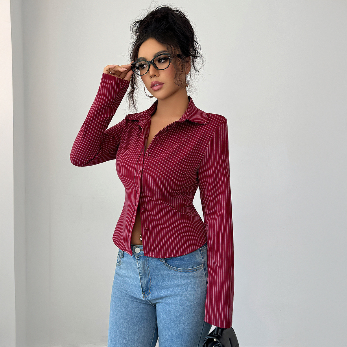 Casual High-grade Striped Long - Winter Clothing Types recension och pris