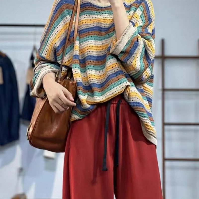 Spring Women Striped Long Slee - Yellow Winter Clothing recension och pris