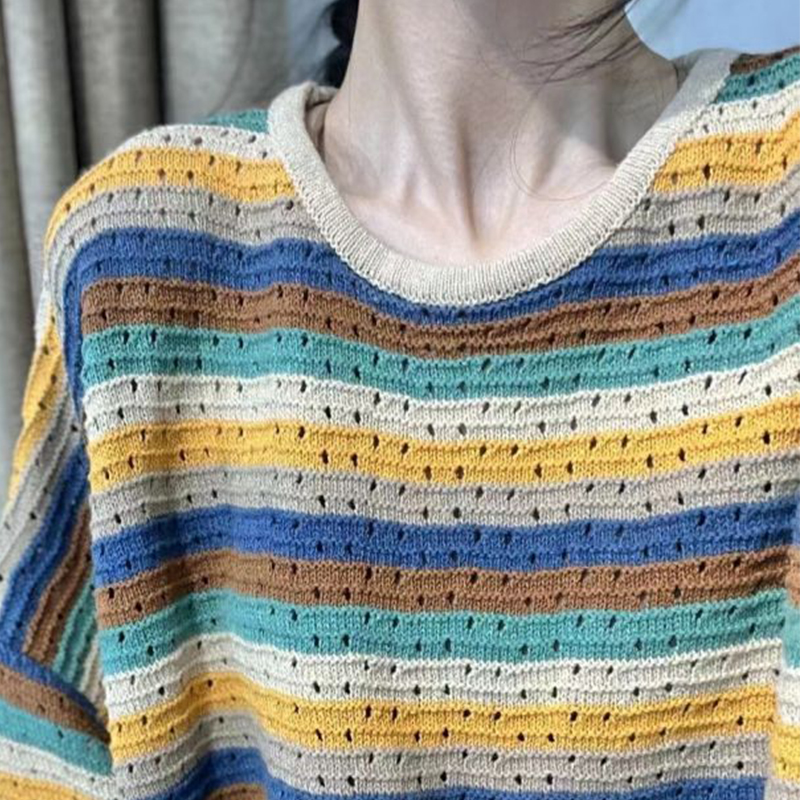Spring Women Striped Long Slee - Yellow Winter Clothing recension och pris