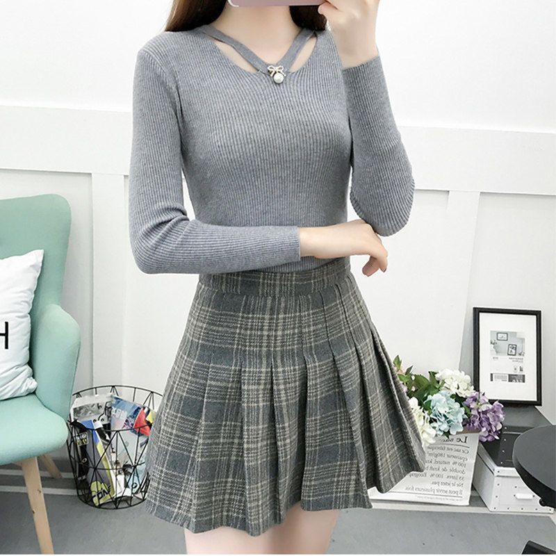 V Neck Knitting Slim Simplicit - Winter Clothing Trends For Women recension och pris
