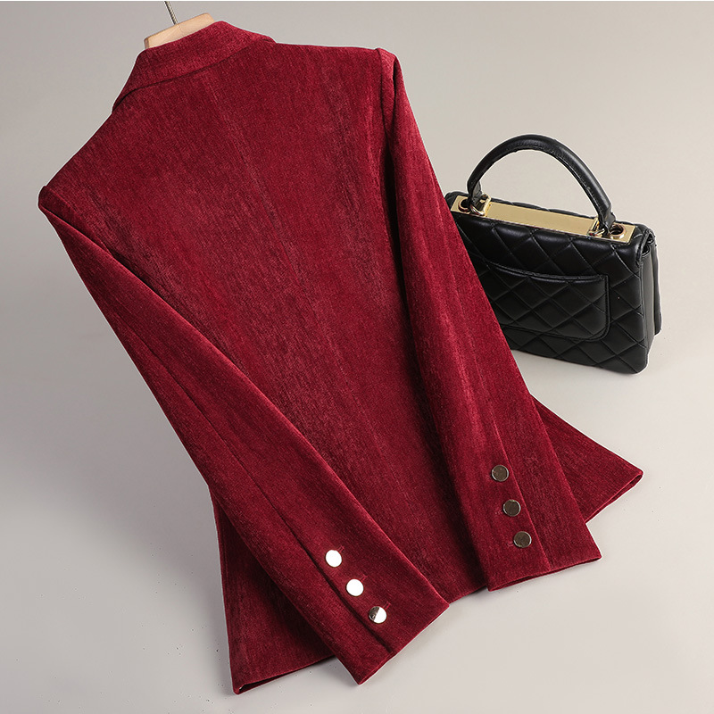 Yellow Gold Velvet Blazer Wome - Yellow Winter Clothing recension och pris