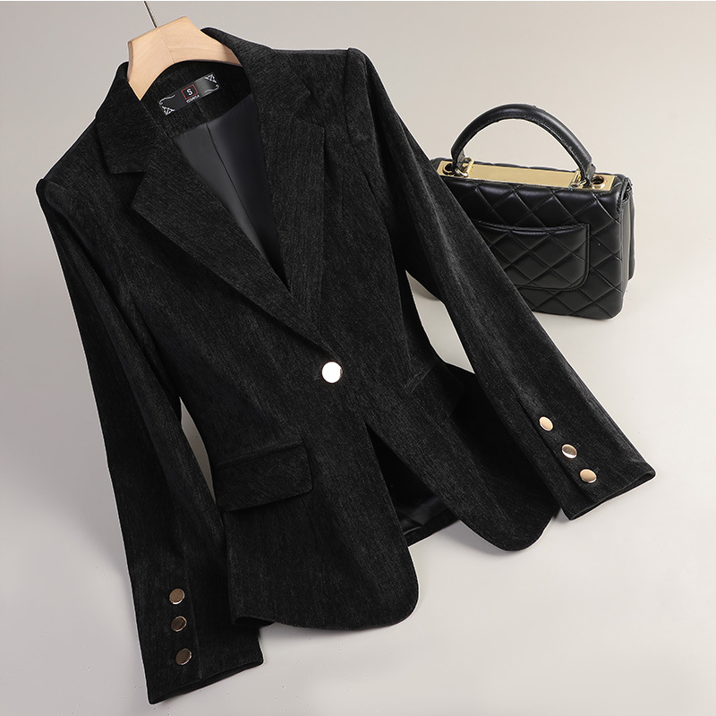 Yellow Gold Velvet Blazer Wome - Yellow Winter Clothing recension och pris