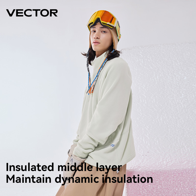 VECTOR Fleece Jacket Woman Men - Winter Clothing Vector recension och pris