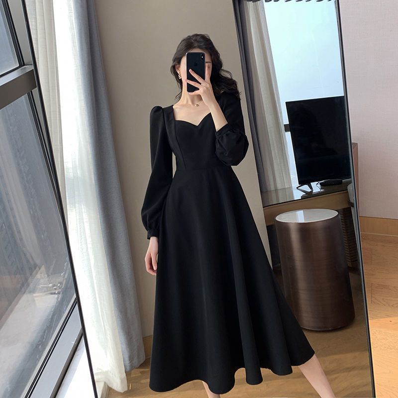 Temperament Black Midi Dress S - Winter Clothing Colors recension och pris