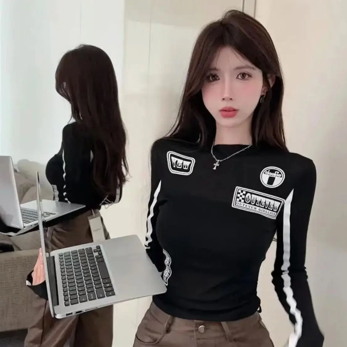 Plain Slim Women's Long Sleeve - Winter Clothing Trends For Women recension och pris