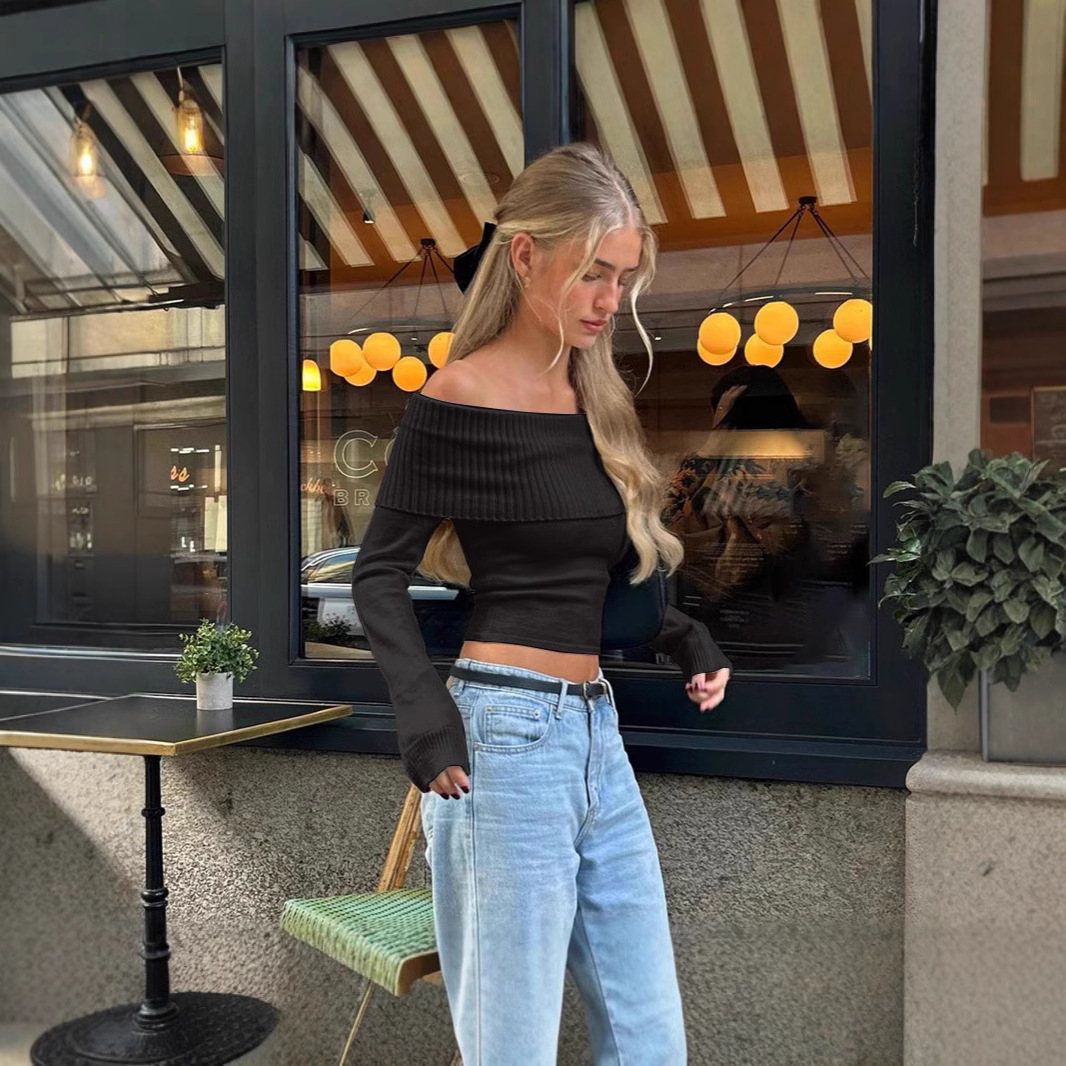 Street Fashion Off Shoulder To - Winter Clothes recension och pris