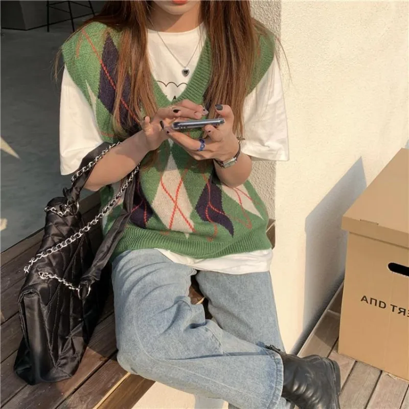 Knit Vests for Women V-Neck Pu - Winter Clothing Sale Women recension och pris