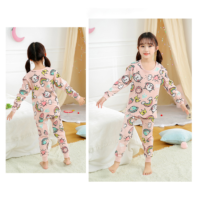 100 Cotton Boys Pajamas Sets F - Yellow Winter Clothing recension och pris
