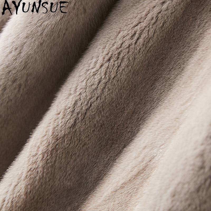 AYUSNUE Luxury Natural Mink Fu - Winter Clothing Label recension och pris