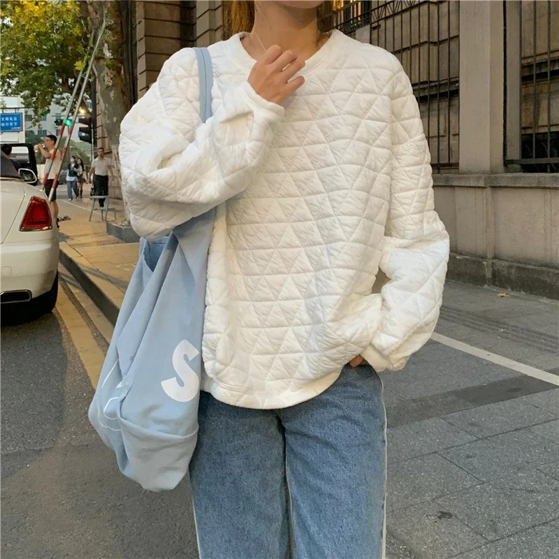 Loose Sweatshirt Female Winter - Yellow Winter Clothing recension och pris