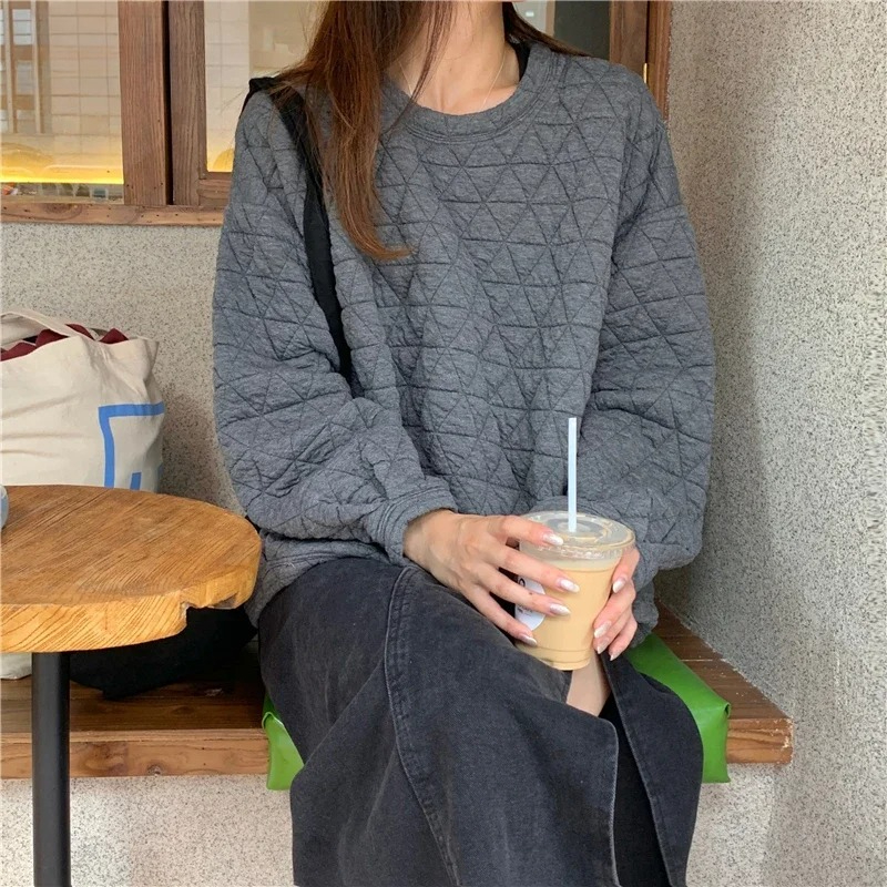 Loose Sweatshirt Female Winter - Yellow Winter Clothing recension och pris